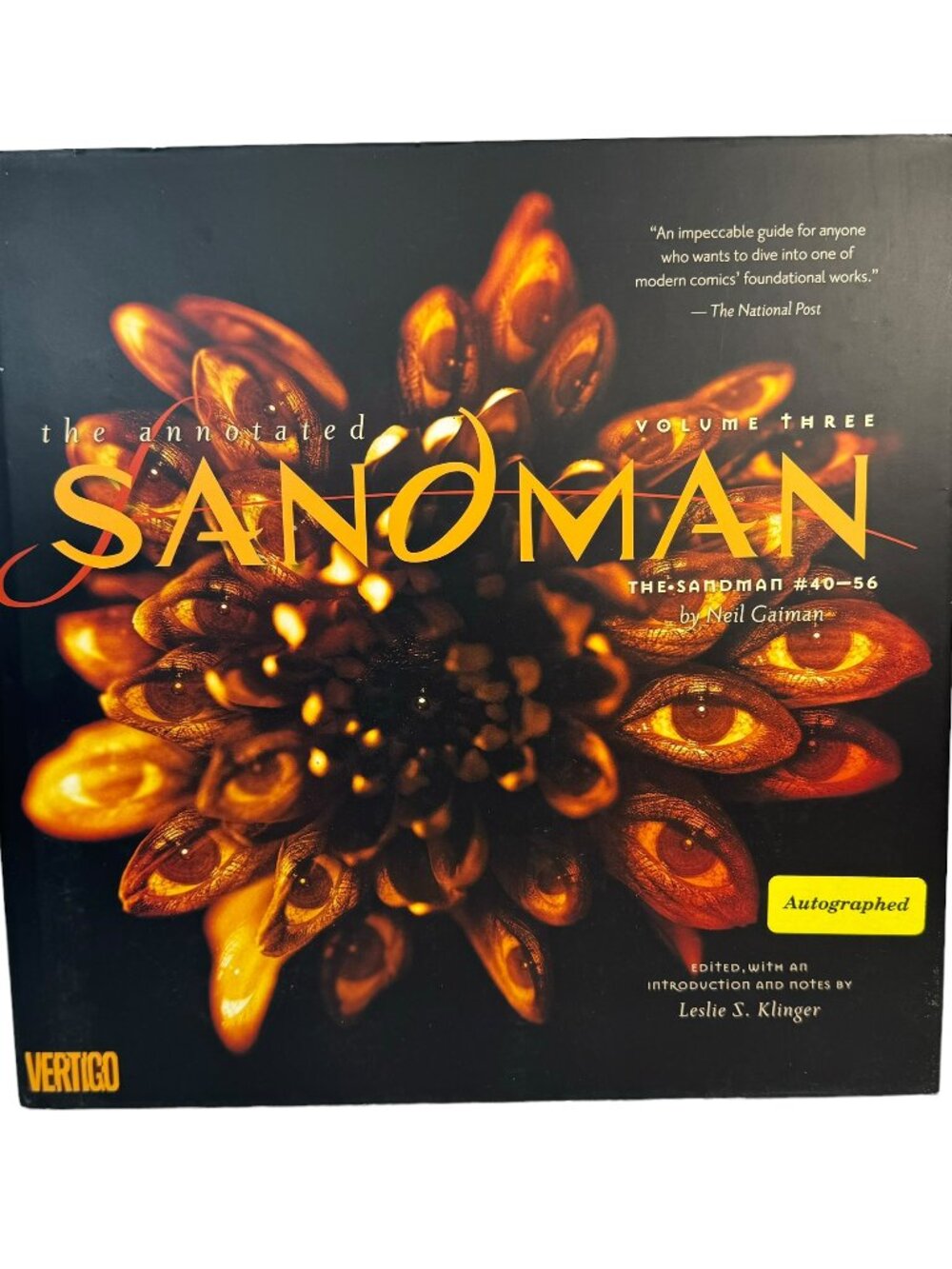 Autographed Annotated The Sandman Volume 3 #40-56 Hardcover Book Neil Gailman